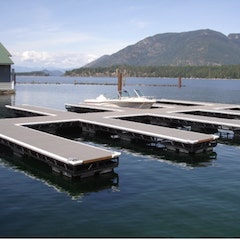 house with yacht dock