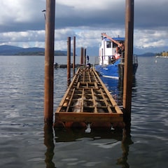 house with yacht dock