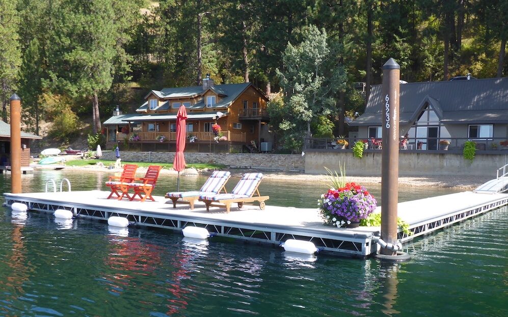 Custom HDB Marine Dock on Lake Coeur d'Alene